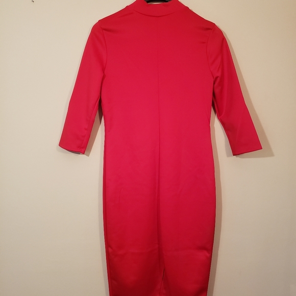 NEW Plus Size Retro 3/4 Sleeve Bow Evening Dress - Picture 6 of 7
